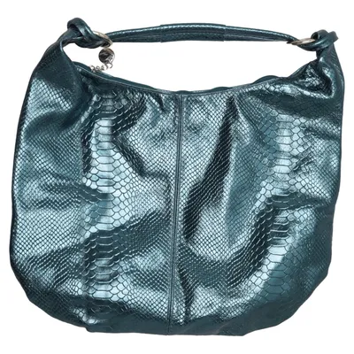Schoudertas (Blauw, Groen) van Made in italy Leer