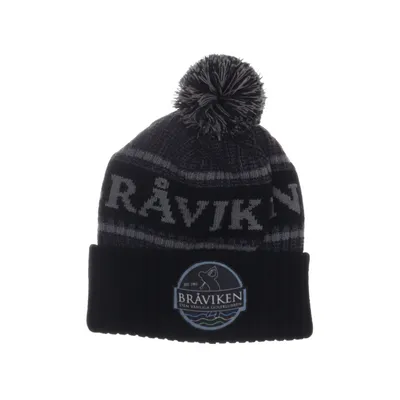 Bobble hat (Black, Gray) from Braviken