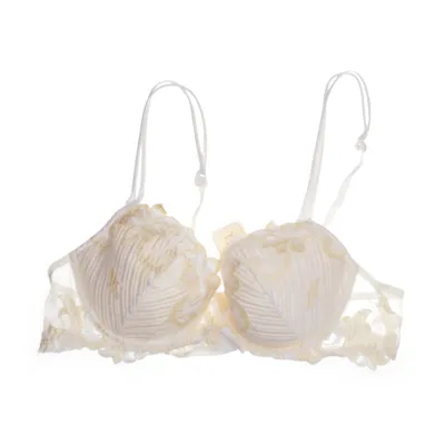 Bra (White, Yellow) from Lise Charmel Nylon, Polyester, Polyurethane, Viscose