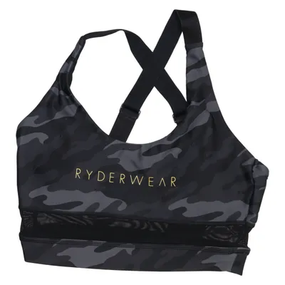Sports bra (Black, Gray) from Ryderwear Elastane, Polyamide, Polyester
