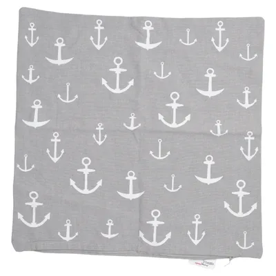 Housse de coussin (Gris, Blanc) de My Home Coton
