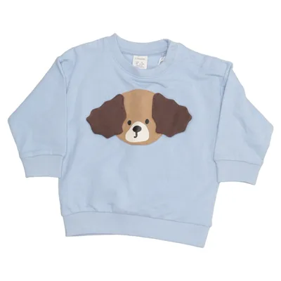 Sweatshirt (Bleu) de Lindex Coton, Élasthane