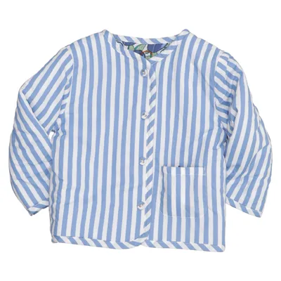 Jakke (Blå, Hvid) fra Bout'chou Bomuld, Polyester