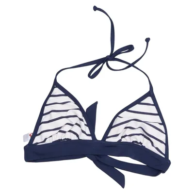 Bikini top (Blue, White) from Beach Wave Elastane, Polyamide