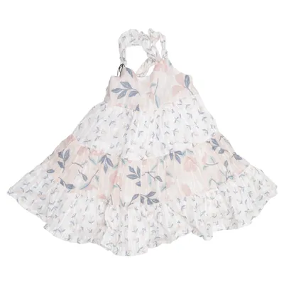 Dress (White, Pink, Multicolored) from Catherine Malandrino Cotton, Polyester