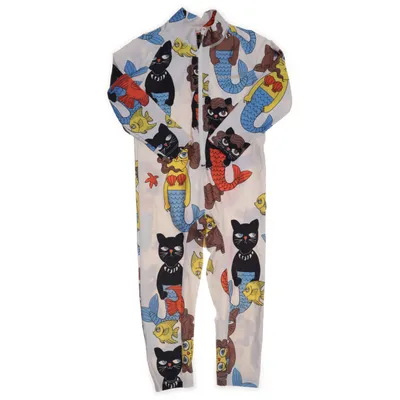 Sparkdräkt (Beige, Flerfärgad) från Mini Rodini Elastan, Polyamid