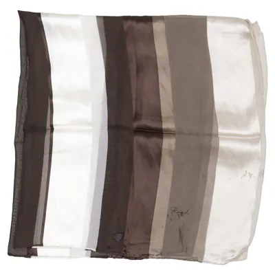Neckerchief (Brown, White, Gray) from Renard Silk