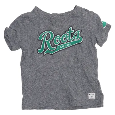 T-shirt (Gris, Vert) de Roots Coton