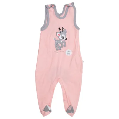 Barboteuse (Rose, Gris) de Koala Baby Coton, Élasthane