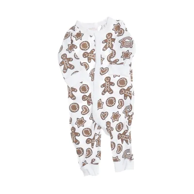Sparkedragt (Hvid, Brun) fra Baby by Lindex Bomuld