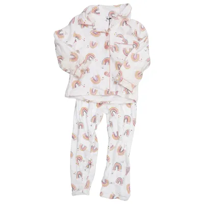 Pyjama (Wit, Meerkleurig) van Zeeman Katoen