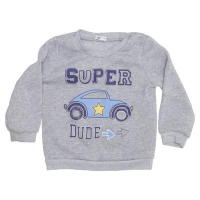 Collegetröja (Grå, Blå) från Pepco Polyester