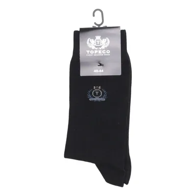 Chaussettes (Noir) de Topeco Coton, Élasthane, Polyamide