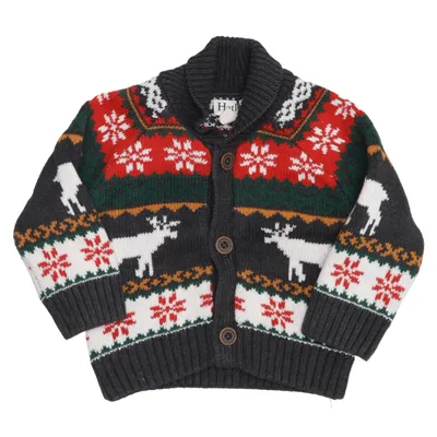 Cardigan (Gray, Multicolored) from Hatley Acrylic, Cotton