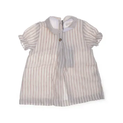 Kortärmad skjorta (Beige, Vit) från Baby Gi Bomull, Polyester