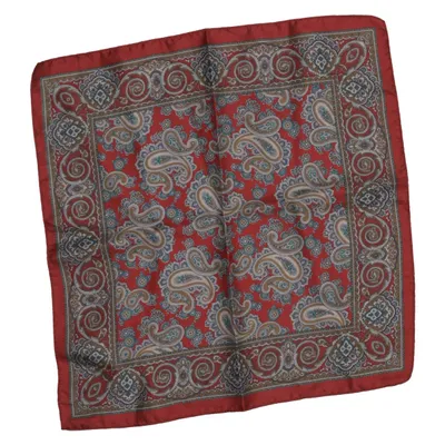 Handkerchief (Red, Blue, Beige) from St Michael Silk