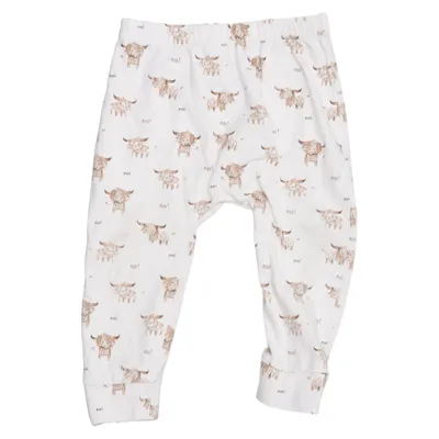 Pyjamasbyxor (Vit, Brun) från Next Baby Bomull, Elastan