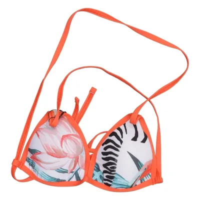 Haut de bikini (Orange, Multicolore) de Power Woman Élasthane, Polyester