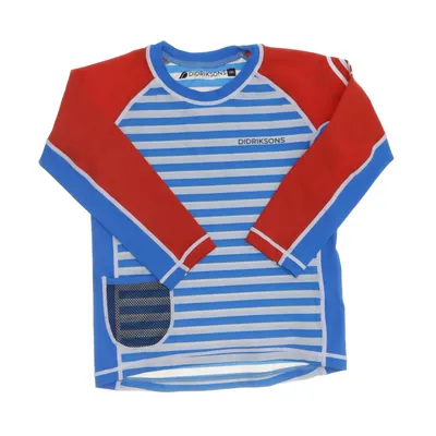 Swim shirt (Blue, White, Red) from Didriksons Elastane, Polyamide