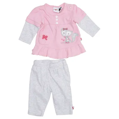 Set (Rosa, Grå, Vit) från Baby Baby Bomull