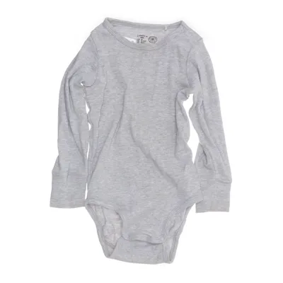 Body (Grå) från Lindex Baby Bomull, Elastan