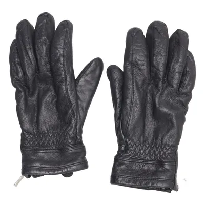 Leather gloves (Black) from Gaucho Leather, Polyester
