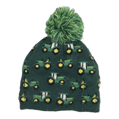 Bobble hat (Green, Multicolored) from John Deere Acrylic, Elastane