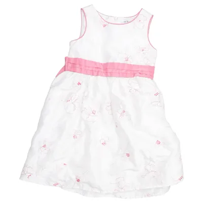 Brudnäbbsklänning (Vit, Rosa) från Smart & Pretty Polyester, Viskos