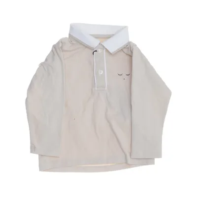 Rugby shirt (Beige) van Livly Katoen, Elastaan