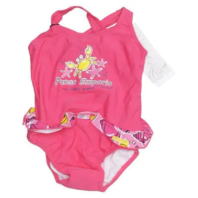 Maillot de bain une pièce (Rose, Multicolore) de Panos Emporio Élasthane, Polyamide