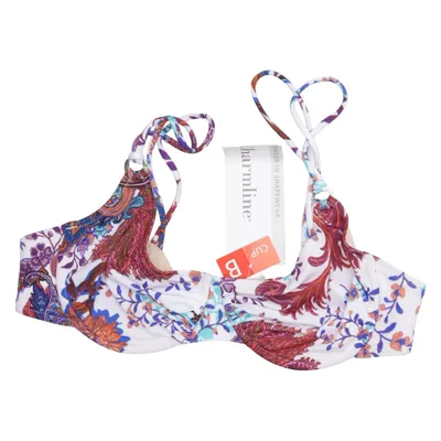 Bikini top (White, Multicolored) from Charmline Elastane, Polyamide