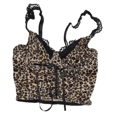 Bustier (Beige, Zwart) van Romwe Elastaan, Polyester