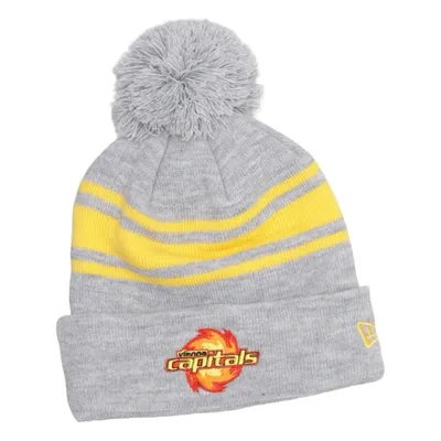 Pompon muts (Grijs, Geel) van New Era Acryl
