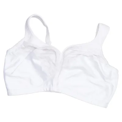 Bra (White) from Glamorise Cotton, Elastane, Polyamide, Polyester
