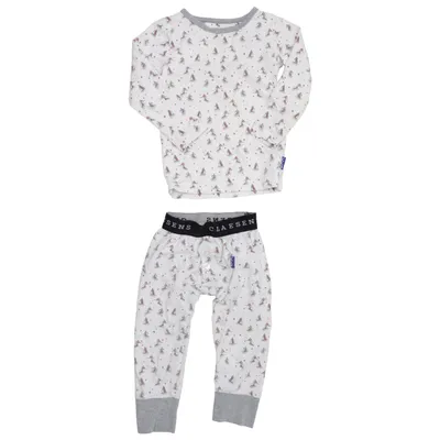 Pyjama (Blanc, Gris, Multicolore) de Claesen's Coton, Élasthane
