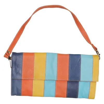 Shoulder-bag (Blue, Orange, Yellow) from Don Donna Leather