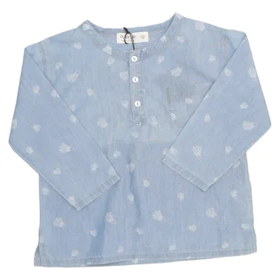 Henley shirt (Blauw) van Play Up Katoen