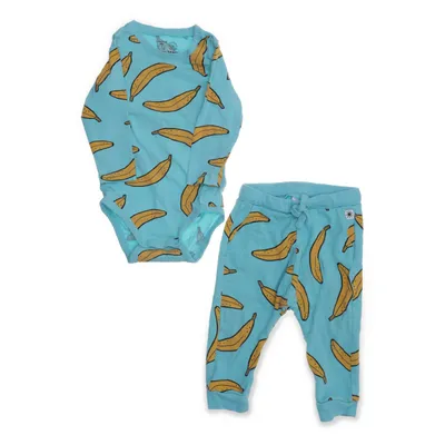 Set (Turquoise, Meerkleurig) van Lindex Baby Katoen, Elastaan