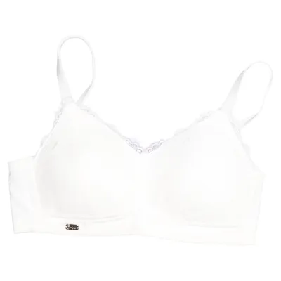 Soutien-gorge d'allaitement (Blanc) de Careless Élasthane, Modal, Nylon
