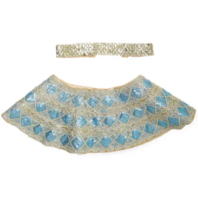 Kostuum accessoires (Goud, Blauw) van Crazy Days