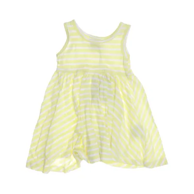 Jurk (Geel, Wit) van Zara BabyGirl Katoen