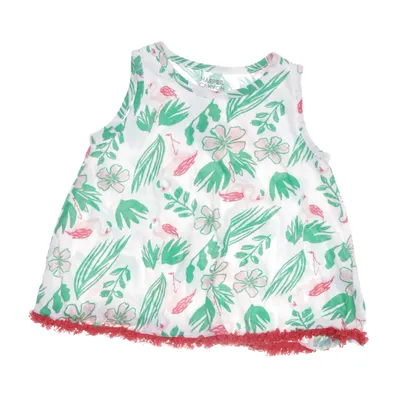 Dress (White, Pink, Green) from Harper Canyon Cotton