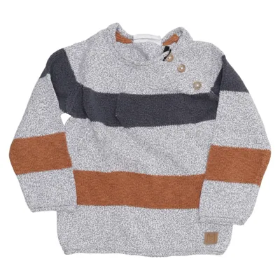 Pull-over (Gris, Marron, Bleu) de Kaxs by KappAhl Coton biologique, Polyester