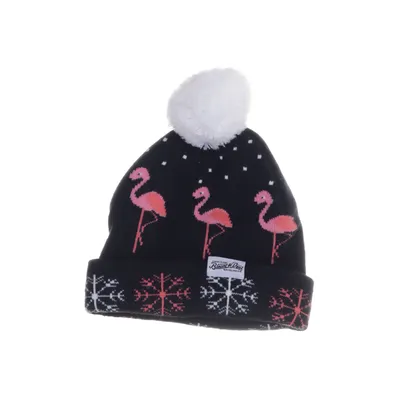 Pompon muts (Zwart, Meerkleurig) van Blount & Pool Acryl, Elastaan