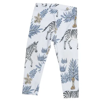 Leggings (Blau, Mehrfarbig) von The Striped Cat Elasthan, Bio-Baumwolle