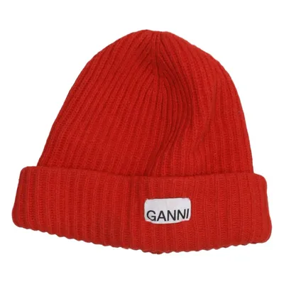 Bonnet (Rouge) de Ganni Polyamide, Laine