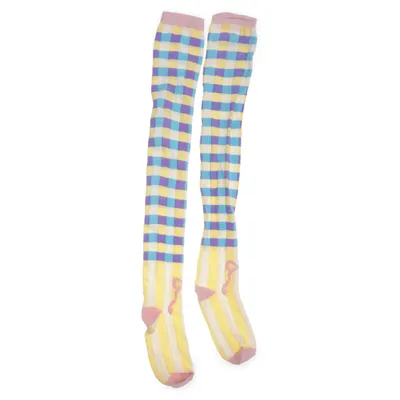 Knee socks (Yellow, Multicolored) from Emily Temple Cute