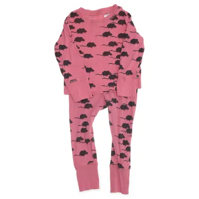 Pajamas (Pink, Black) from Mini Rodini Cotton