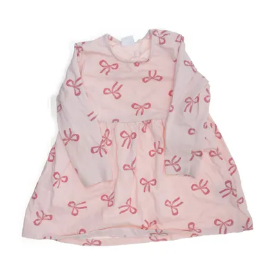 Kjole (Pink, Rød) fra Lindex Baby Bomuld, Elastan