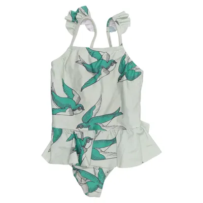 Swimsuit (Green, White, Multicolored) from Mini Rodini Elastane